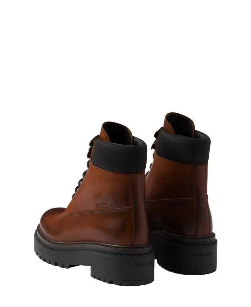 Women's Leather and Re-Nylon Booties