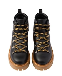 Women's Leather Laced Booties