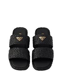 Women's Raffia Slides