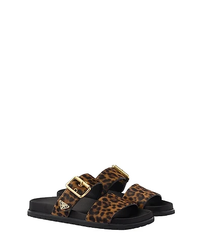 Prada Women's Printed Leather Slides