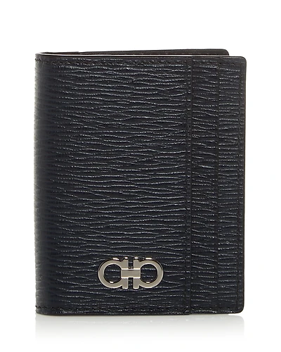 Ferragamo Gancini Leather Bifold Card Case