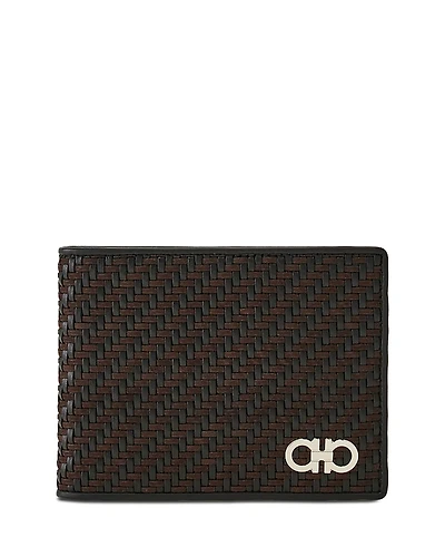 Ferragamo Gancio Woven Cardholder