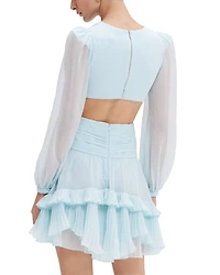 Silk Plisse Essence Dress