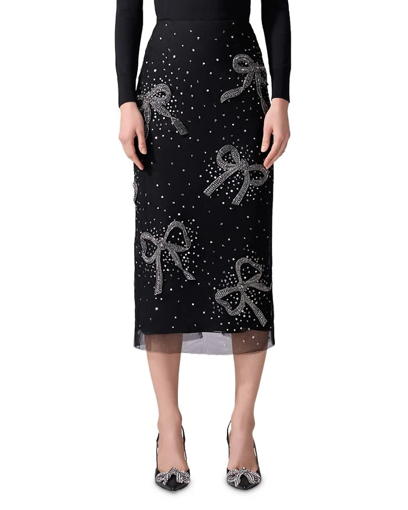 Embellished Midi Skirt
