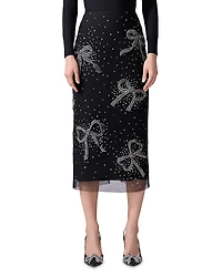 Carolina Herrera Embellished Midi Skirt