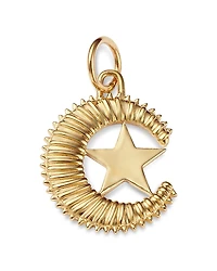 Bloomingdale's Fine Collection 14K Yellow Gold Moon & Star Charm Pendant