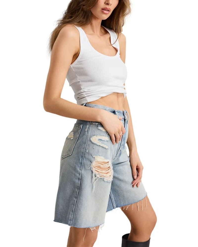 Good Extreme Barrel Denim Shorts Indigo809