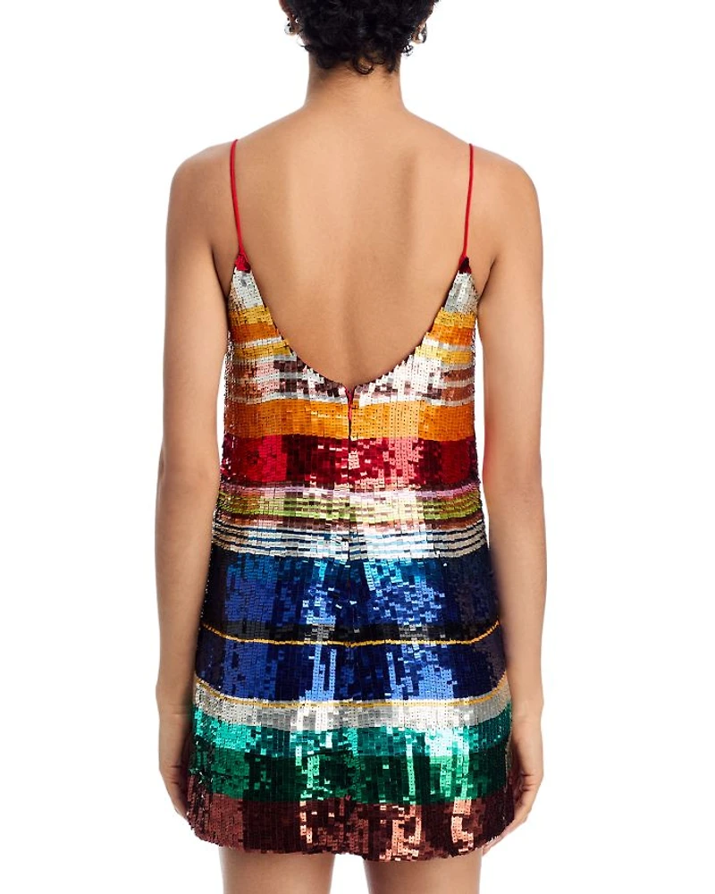 Bridget Sequin Spaghetti Strap Dress