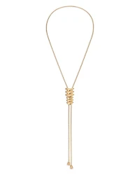 Metal Moderna Lariat Necklace