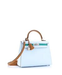 Kelly Handbag Tricolor Epsom with Palladium Hardware