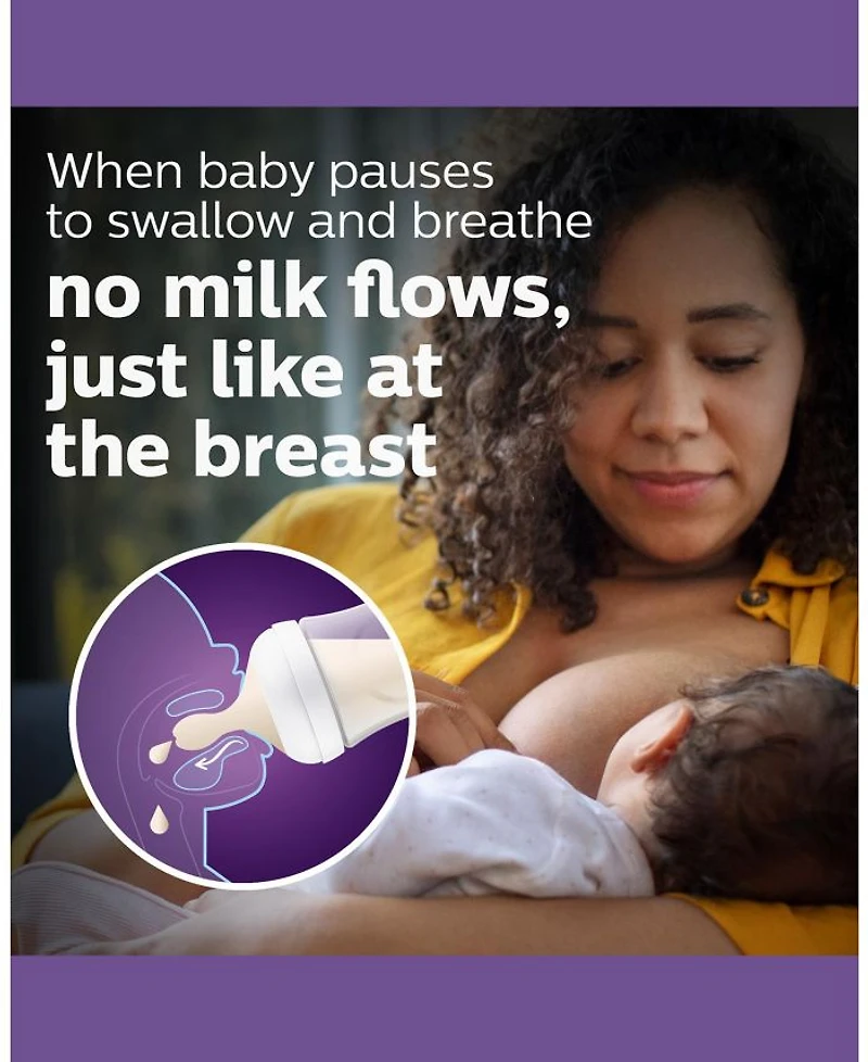 Natural Baby Bottle with Natural Response Nipple Newborn Baby Gift Set