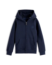Scotch & Soda Boys' Core Regular Fit Logo Badge Zip Up Hoodie - Little Kid, Big Kid