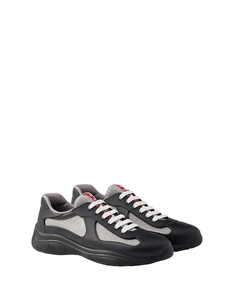 Prada Men's America's Cup Soft Rubber and Bike Fabric Sneakers