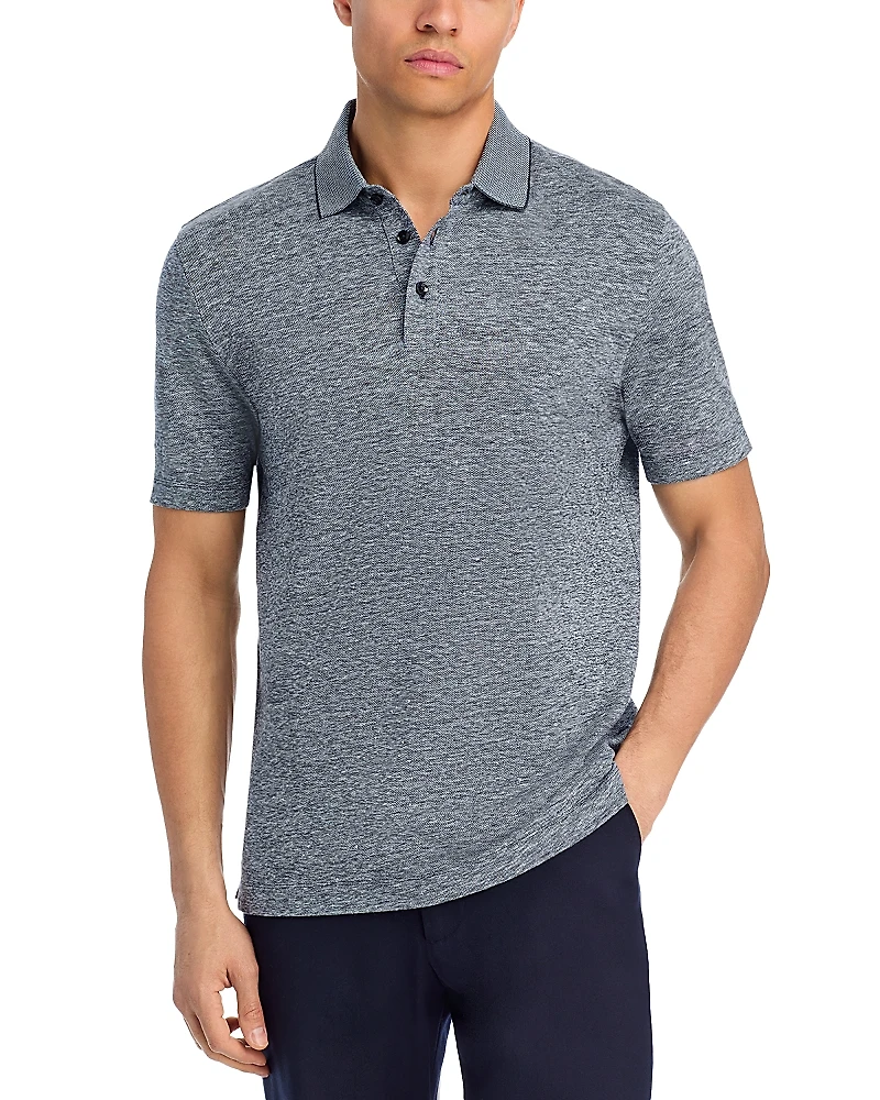 Boss Short Sleeve Heathered Polo Shirt