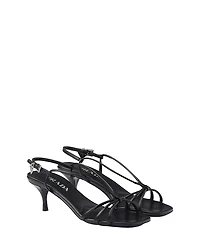 Prada Women's Heeled Leather Sandals
