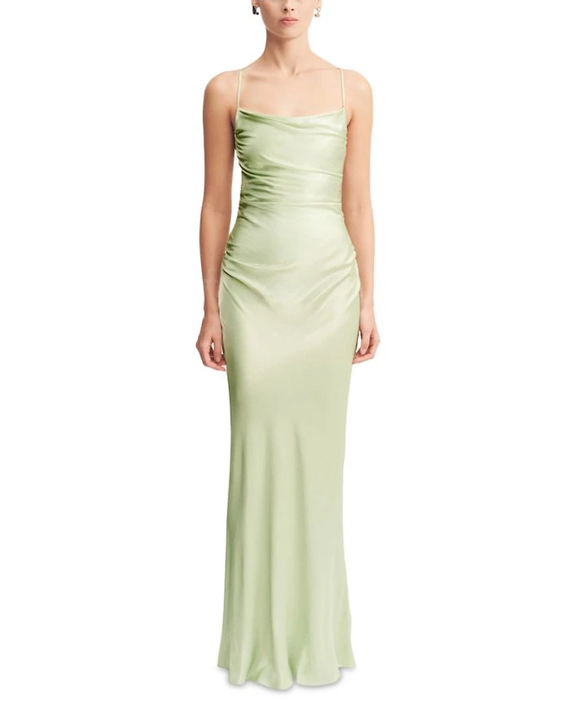 La Lune Lace Up Back Maxi Dress