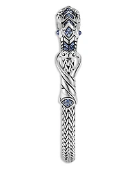 Sterling Silver Legends Naga Blue Sapphire Dragon Link Bracelet