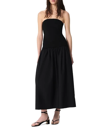Irina Mixed Media Maxi Dress