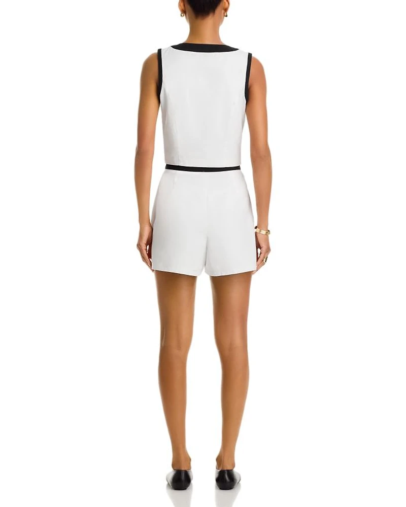 Contrast Trim Skort - Exclusive