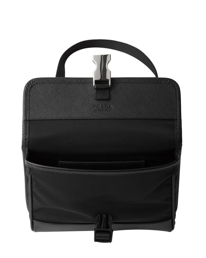 Re-Nylon and Saffiano Leather Smartphone Case