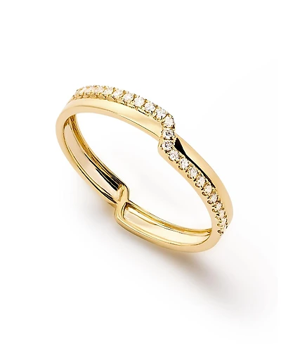 Ana Luisa Solid Yellow Gold - Lab Grown Diamond Elevate Ring