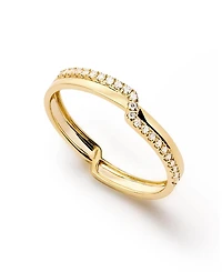 Ana Luisa Solid Yellow Gold - Lab Grown Diamond Elevate Ring
