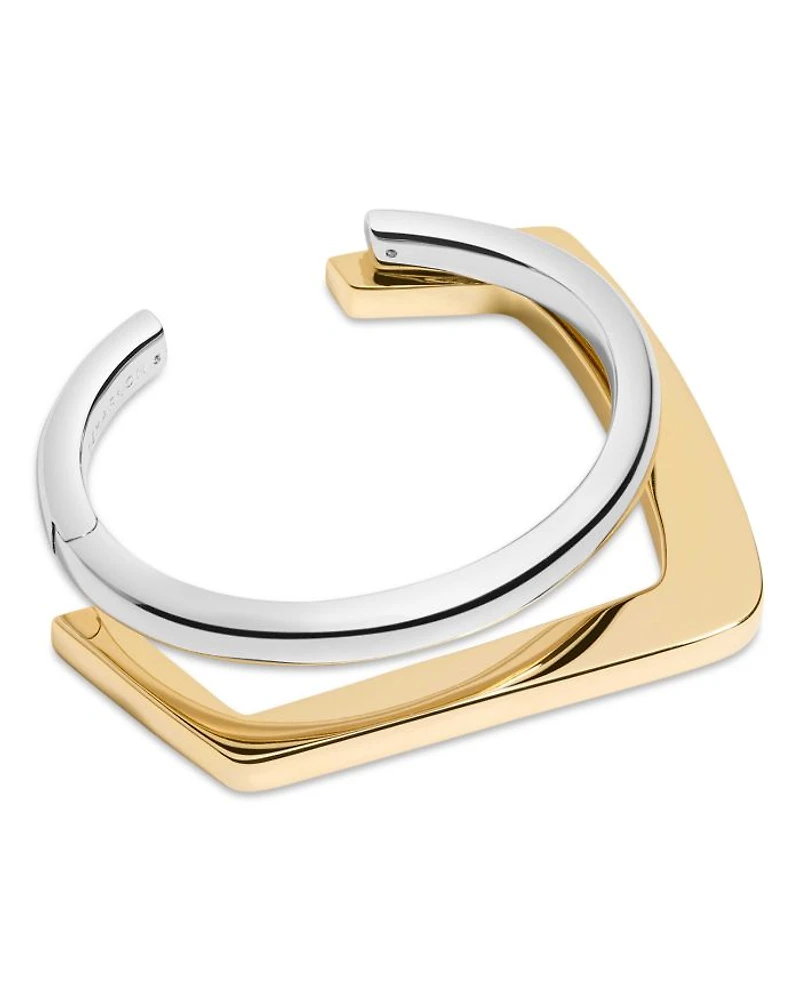 Tina Geometric Double Row Cuff Bracelet