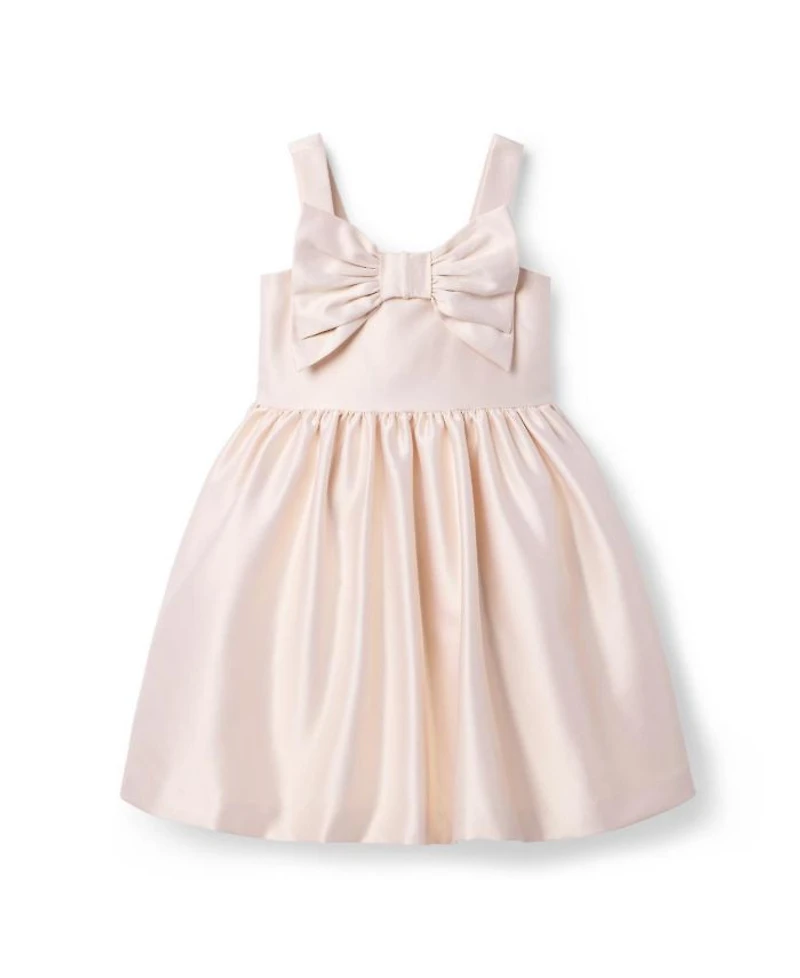 Girls' Satin Bow Gala Dress - Baby, Little Kid, Big Kid