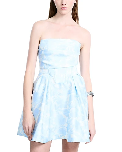 Bcbgmaxazria Peak Top Stitch Mini Dress