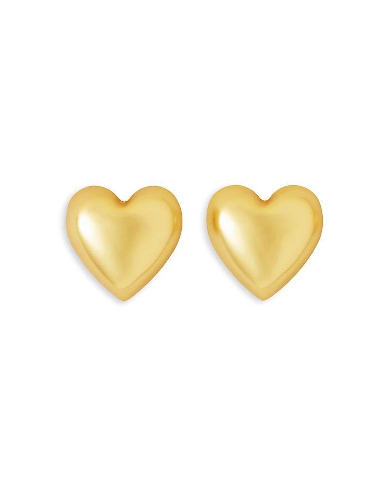 Roxanne Assoulin Puffy Heart Stud Earrings