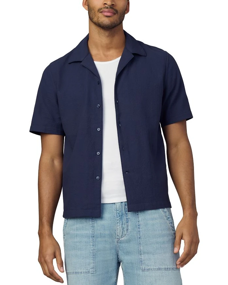 Seersucker Regular Fit Camp Shirt