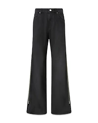 Wanda Wide Leg Jeans Limo Black