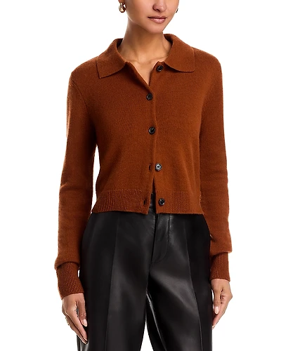 Frame Shrunken Cashmere Cardigan Sweater