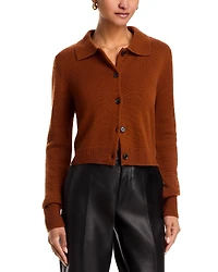 Frame Shrunken Cashmere Cardigan Sweater