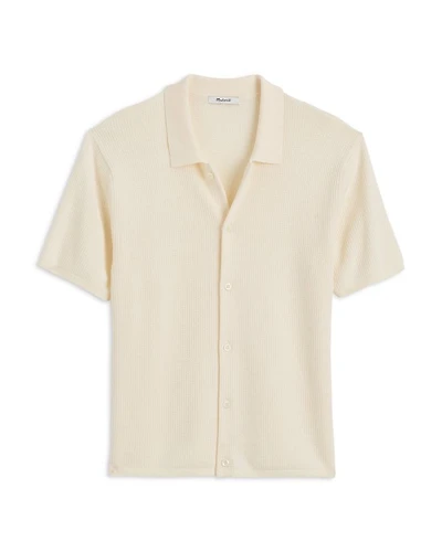 Tuck Stitch Regular Fit Polo Sweater