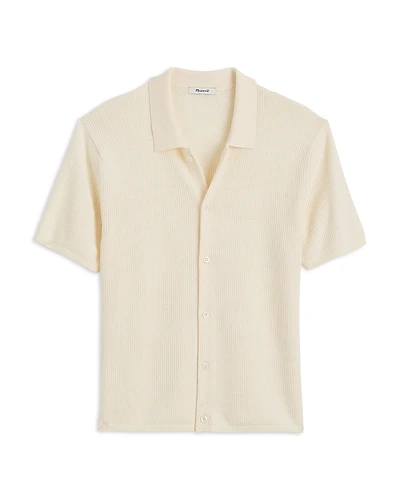 Madewell Tuck Stitch Regular Fit Polo Sweater