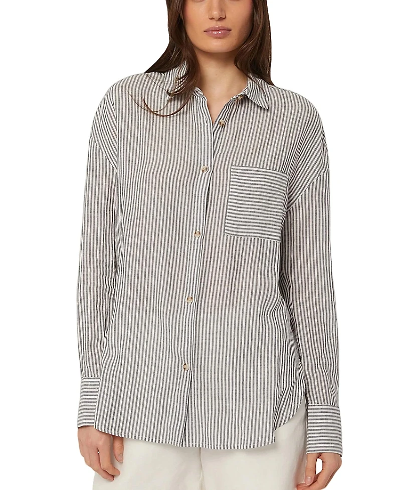 Onia Air Linen Boyfriend Shirt