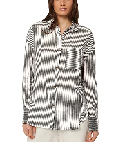 Onia Air Linen Boyfriend Shirt