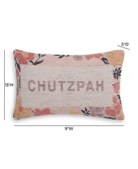 Chutzpah Jacquard Woven Accent Pillow