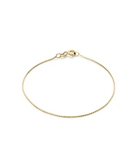 Solid Gold Silk Chain Bracelet
