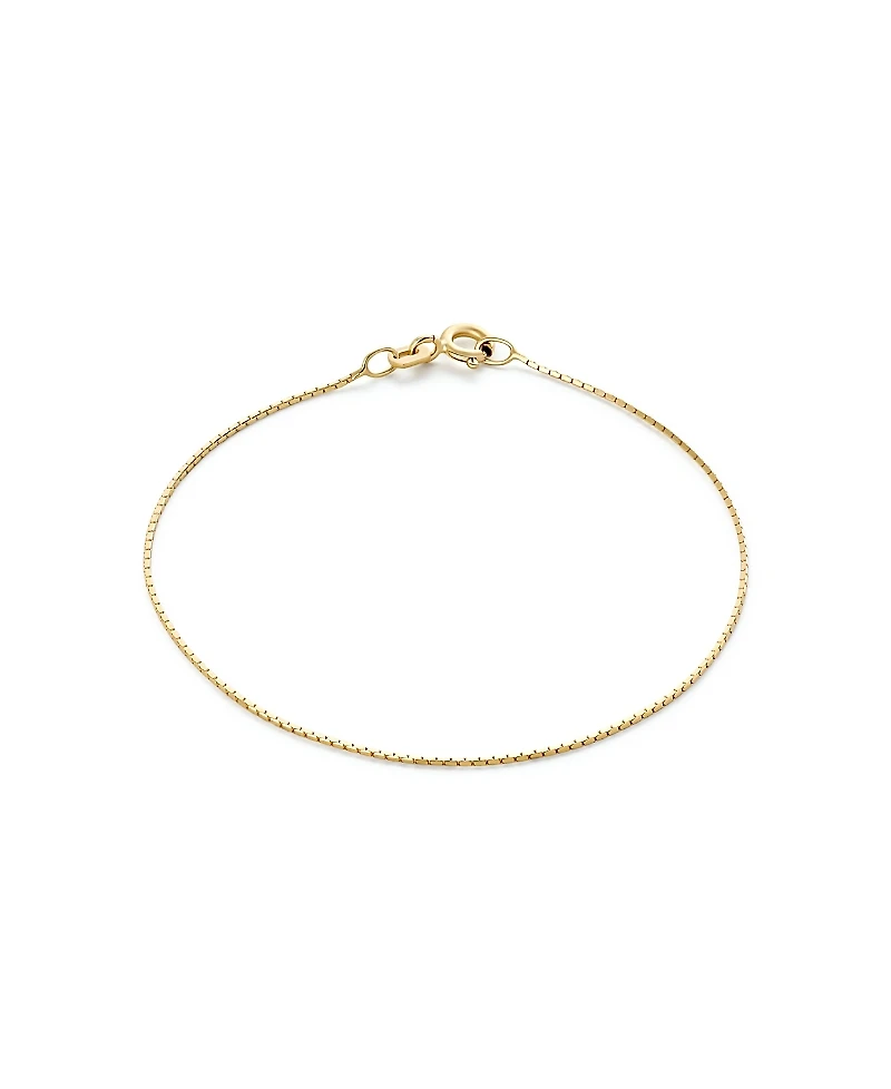 Ana Luisa Solid Gold Silk Chain Bracelet