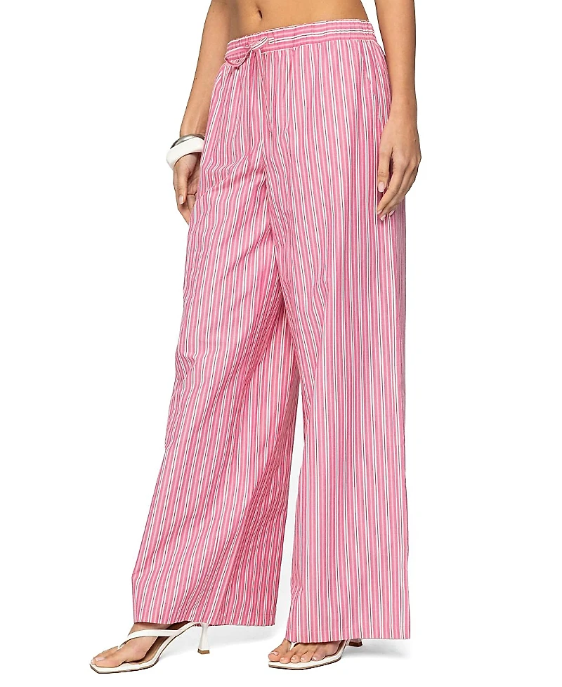 Edikted Maggy Striped Wide Leg Pants