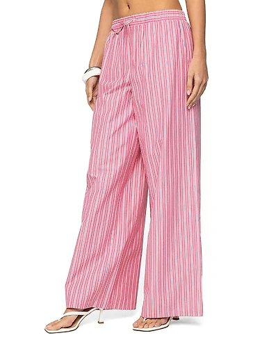 Edikted Maggy Striped Wide Leg Pants