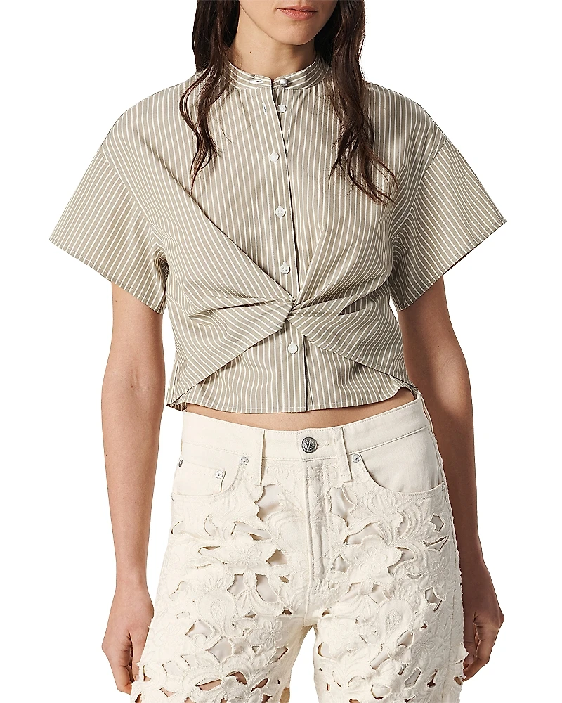 rag & bone Gretchen Stripe Poplin Shirt