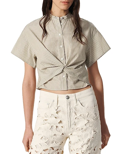 rag & bone Gretchen Stripe Poplin Shirt