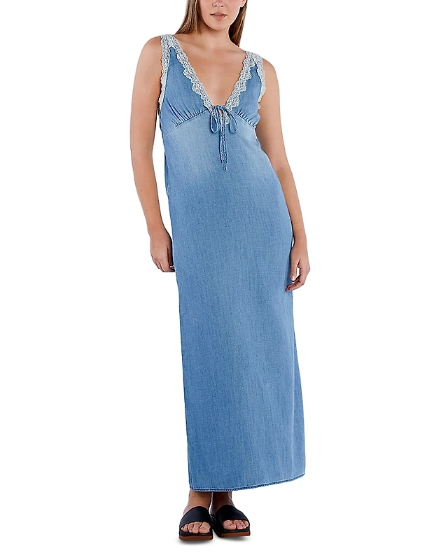 princess polly baby blue dress Bloomingdale's Navy Blue & Ivory Lace Dress Size 1X
