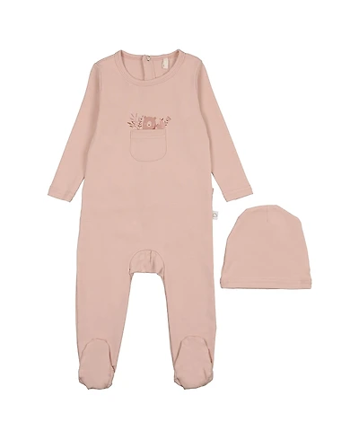 Pouf Unisex Teddy Pocket Footie with Hat