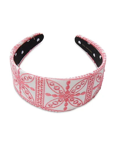 Lele Sadoughi Brigitte Floral Eyelet Headband