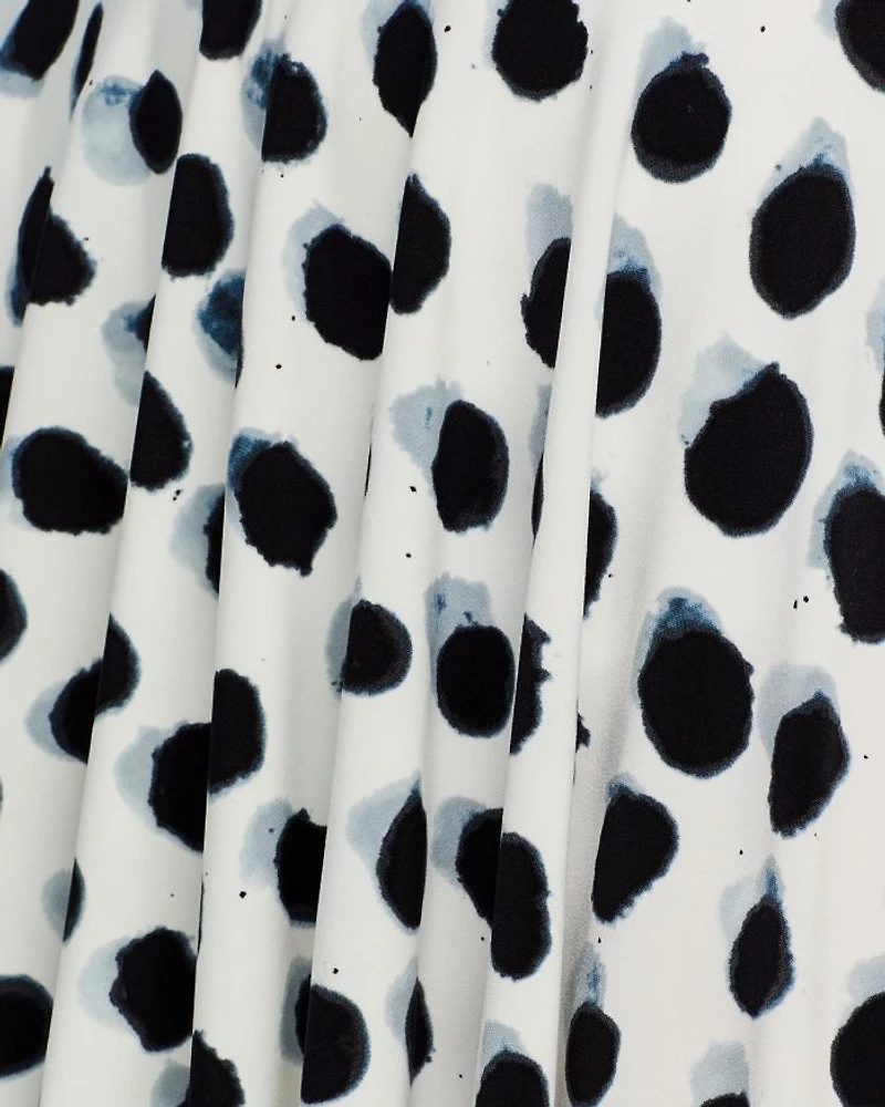 Dot Print Mini Skirt
