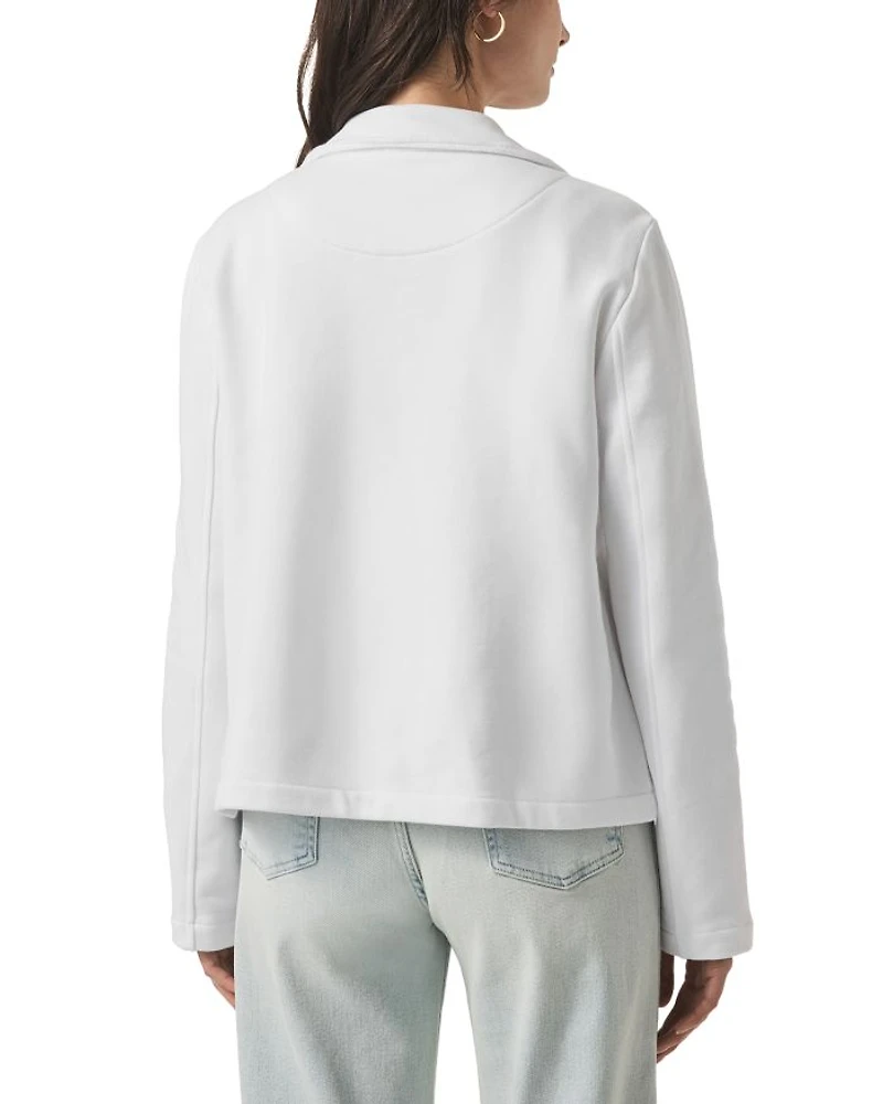 French Terry Double Breasted Blazer